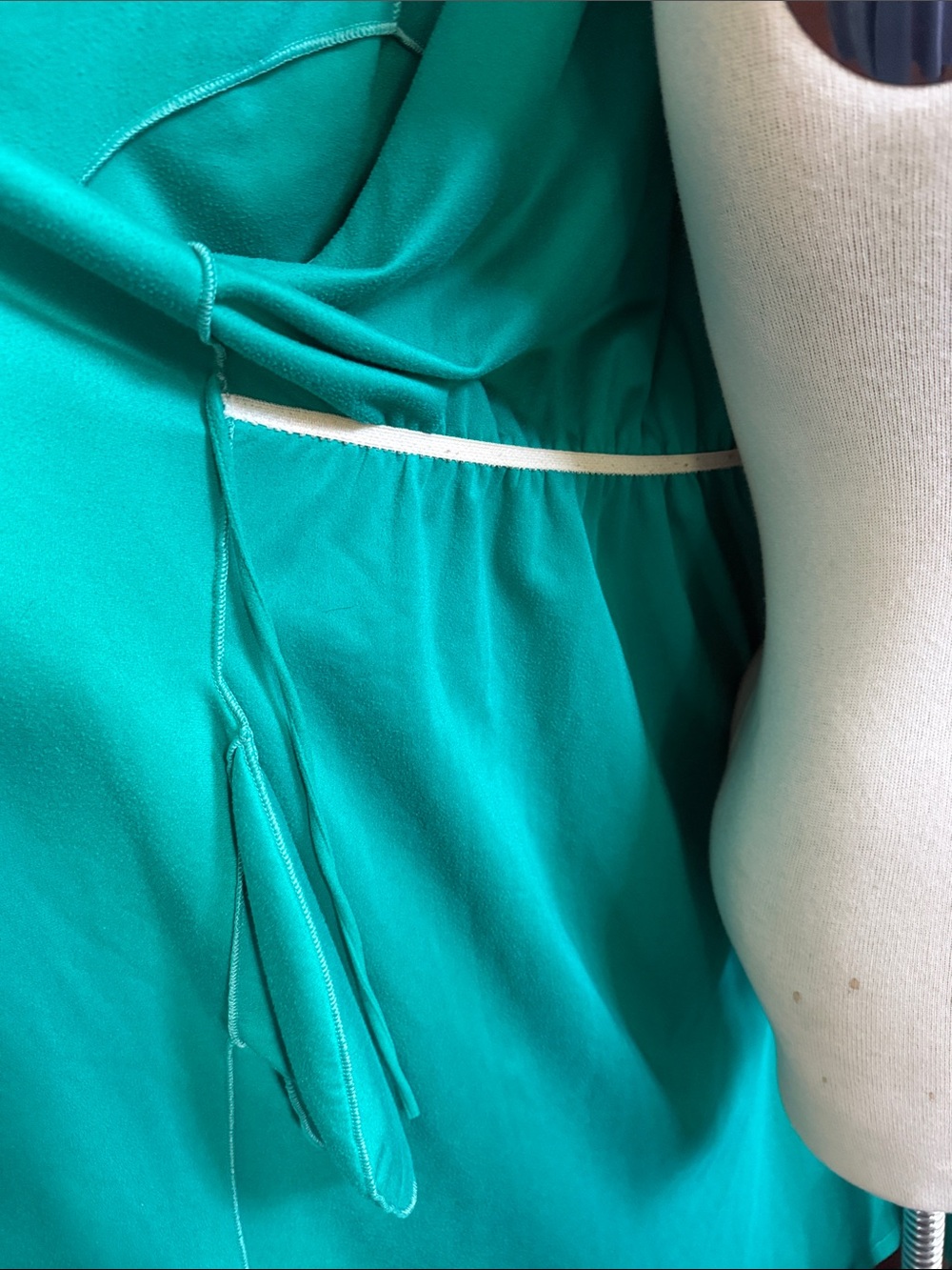 Vintage Ruffled Edge Maxi Robe